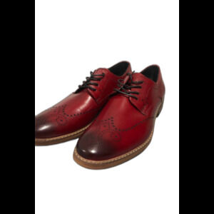 Stacy Adams Alaire Wingtip Lace Up Oxford Cranberry Red Leather 25128-608 sz 8 M